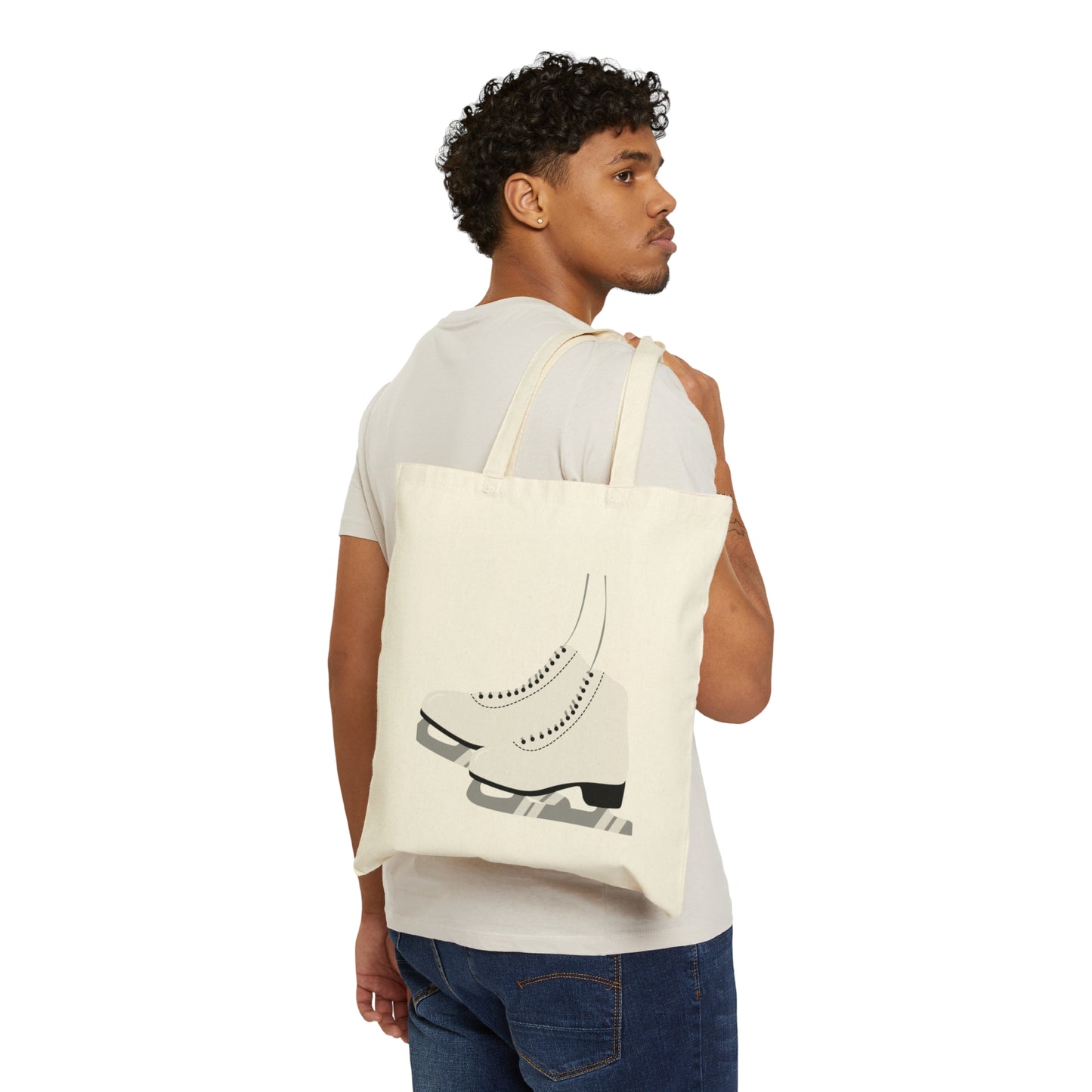 Figure skating Cotton Canvas Tote Bag